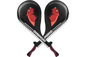 ‎OVERMONT OVERMONT 1 Paar PU Trittschlagpolster Handpratzen Pratzen Doppelpolster Fußtechniken Trainerpratzen für Taekwondo Kickboxen Boxen