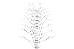 Mosali Taubenabwehr Spikes aus Edelstahl – 6-reihiger Taubenschutz & Vogelabwehr für Balkon Dach Fensterbank – wetterfest rostfrei langlebig Vogelschreck System – 5 Meter Länge (10 x 50 cm)