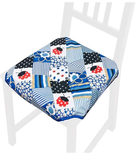 Cuscino Sedia Rotondo Morbido Lavabile Laccetti Fissaggio Fiori Vettoriali 100 Made In Italy Giallo 84531994