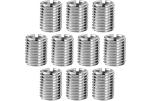 AEIOPRS 10 PCS Inserti Filettati M8*M10 in Acciaio Inox Dadi di Riduzione Maschio e Femmina Inserti Autofilettanti per Automotive Turbine a Vapore Attrezzature Meccaniche(12mm)