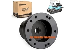10L0L Golfwagen-Lenkrad oder Adapter, generisch für die meisten Golfwagen, EZGO Club-Auto, Yamaha (Lenkradadapter für Club-Auto, Precedent-Schwarz)