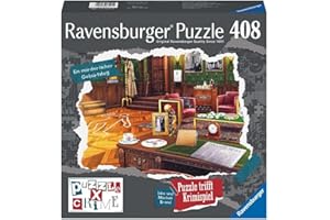 RAVENSBURGER VERLAG GMBH Ravensburger Puzzle X Crime - Ein mörderischer Geburtstag - 406 Teile Puzzle-Krimispiel für 1-4 Spieler