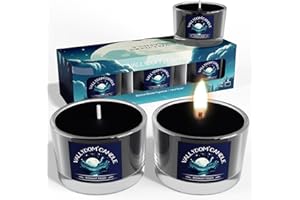 VALLYDOM Scented Candle Gift Set, 3 Votive Candles Gifts for Women, Black Candles for Men, Lavender Candle Gift for Sleep