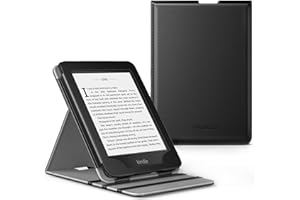 MoKo Coque Kindle Paperwhite 6 Pouces (10ème Génération - Modèle 2018), étui de Retournement Vertical pour Kindle Paperwhite 2018 avec Fonction Réveil/Veille Automatique - Noir