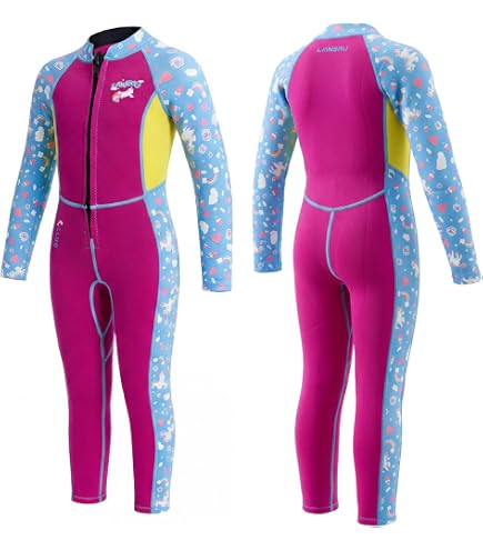Combinaison Plongée 2 Pièces Enfant 2 Mm – Néoprène CR – Top + Short – Pour Snorkeling Et Surf