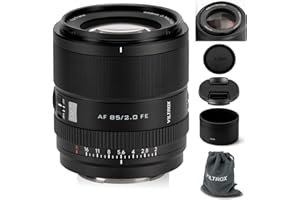 VILTROX 85mm F2.0 EVO FE Full Frame Lens for Sony E, Auto Focus Medium Telephoto Prime Lens for Sony E-Mount Cameras A7IV ZV-E1 A7CII A7RV FX3 A7SIII A7CR A7III A7C A1 A7RIV FX6 A9 A9II A7RIII ZV-E10
