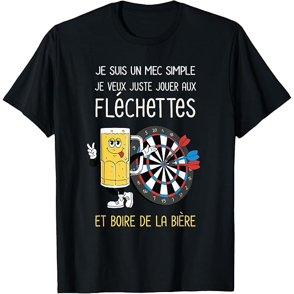 Débardeur Vintage « Joueur De Fléchettes Battement De Cœur » – T-shirt Homme/Femme, Cadeau Pour Amateurs De Fléchettes