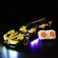 XGREPACK remote control motor motorization and led lighting for Lego 42162 Bugatti Bolide Racing Car 42151 - motorization set only, does not include toy model