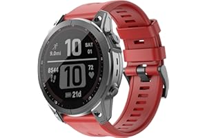 ‎ISABAKE ISABAKE Pasek do zegarka Garmin Fenix 7X, Fenix 6X/6X Pro, Fenix 5X/5X Plus, Fenix 3/3 HR, Descent MK, D2 Delta PX, D2 Charlie, pasek QuickFit 26mm