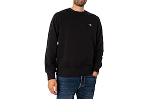 GANT Herren Reguläres Shield-Sweatshirt, Black