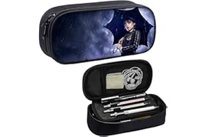 Byhsoep Federmäppchen Mittwochs Federschachtel Große Kapazität Stiftbox Unisex Pencil Case mit Reißverschluss Geschenke für Jungen Mädchen,Schule