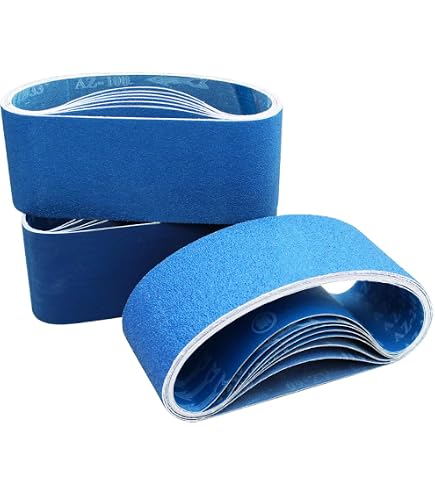 Olbrich Lot De 5 Courroies Abrasives 75x2000mm Grain 40 Pour Acier Inoxydable
