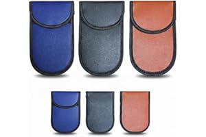 New Horrizon 3-Pack Faraday Pouch For Car keys, Car key Signal Blocker pouch, [LifetimeSupport] Faraday Key Fob Pouch – RFID Signal Blocker for Keyless Car Keys, Anti-Theft Car Key Protector