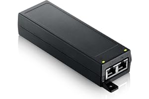 Zyxel Powerinjector de un solo puerto | 1-2.5G MultiGig 802.3at Inyector PoE+ | Fácil de conectar y usar | Puntos de acceso de LAN inalámbrica compatibles con IEEE 802.3af/at de hasta 30 W [POE12-30W]