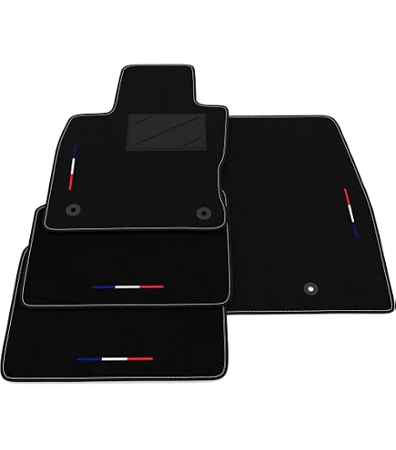 Tappetini Tessuto CARMAT TEXER Per Ford Kuga II (2012-), Set 4 Pezzi, Nero
