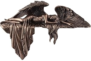 VOGLER JOH. VOGLER GMBH Veronese anioł stróż jako leżanka na krawędziach – ze sztucznego kamienia, ręcznie brązowana, by Veronese