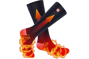 Svpro Calzini riscaldati elettrici 3 Impostazioni di Calore Batteria a Funzionamento di Ricarica riscaldato Calzini Invernali Calzini Riscaldamento Fino a dodici Ore