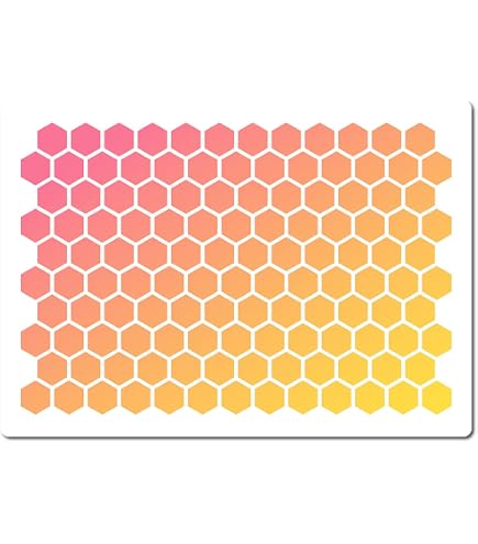Pochoir Abeille Et Nid D'Abeille En Acier Inox - 17.5x10cm | Pour Scrapbooking, Bois Et Artisanat