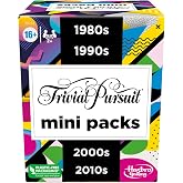 Hasbro Gaming Trivial Pursuit Mini Paketler &Ccedil;oklu Paket, Yetişkinler ve Gen&ccedil;ler İ&ccedil;in Eğlenceli Trivia Soruları 16+, İ&ccedil;erir 4 