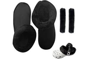 KASESSS Zapatos Forro Caliente, Forros de Piel Compatible con Crocs, Extraíbles y Cálidas Forro de Zuecos, Funda para Cordones, Fundas Cálidas para Zapatos, Longitud Interior de la Plantilla 240 mm