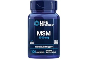 Life Extension, MSM 1000 mg, 100 capsule