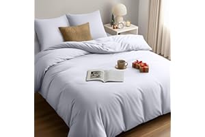 Utopia Bedding Funda Nordica Cama 180 - Microfibra Juego de Funda Nordica 240x260 cm y 2 Fundas de Almohada 65x65 cm (Blanco)