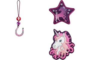 ‎STEP BY STEP Step by Step Magic Mags „Sweet Unicorn Nuala“, 3-teilig, 2 Magnet-Applikationen und 1 Anhänger, Einhorn-Design, passend zum Schulranzen oder Vorschulrucksack