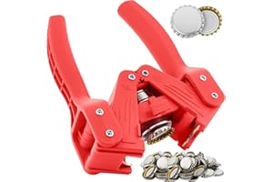 THERMOMETER WORLD Cápsula de botella, con 300 tapas, para producción de cerveza en casa o botellas de limonada de vidrio, fácil de usar