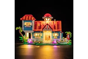 LIGHTAILING Set di Luci per Lego-43268 Casa-sulla-spiaggia di Lilo e Stitch Modello - Kit d'Éclairage LED Compatible avec les Modèles de Blocs de Construction Lego - Modèle Non Inclus