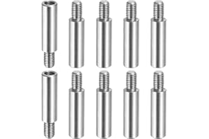 PATIKIL 10 Pcs M5x25+8mm Stainless Steel Standoff Extension Posts Screws,Metric Male Female Thread Adapters Spacer for PCB,Quadcopter Drone,Computer & Circuit Board Assortment Kit