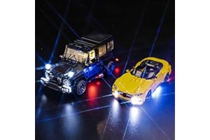 BRICKBLING Set di luci a LED compatibili con Lego 76924 Mercedes-AMG G 63 e Mercedes-AMG SL 63 (non modello), set di illuminazione decorativo compatibile con Lego Mercedes-AMG G 63 e Mercedes-AMG SL 63