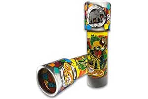 KALEIDOMAGIC Kalejdoskop - Dzikie zwierzęta od Deluxebase. Ekologiczna, zrównoważona zabawka kalejdoskopowa z tektury. Zabawka retro na prezenty imprezowe, zabawki edukacyjne dla dziewczynek i chłopców.