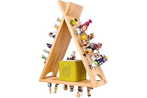 ‎MIMONDO MIMONDO Tonie Regal zum Hinstellen oder Aufhängen für mindestens 60 Tonies I Tonieregal für Mädchen und Jungen I Zubehör Toniebox I Aus Holz