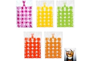 YAZANY 480Pcs Ice Cube Bags, Ice Bags for Ice Cubes, Disposable Self-Sealing Ice Bags Freezing Maker Ice Mould for Cocktail Freezer Coffee Whiskey Baby Food