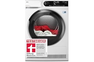 AEG Wärmepumpentrockner 8 kg, Testsieger der Stiftung Warentest, Serie 8000 AbsoluteCare - Wolle- und Seidetrocknung, C, Energiesparend, Trommelbeleuchtung, Knitterschutz, Schontrommel, TR8AMZ68