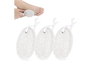 UOSIWYA 3PCS Pumice Stone for Feet, Natural Foot Stone Hard Skin Remover Foot Pumice Scrub for Dead Skin Cracked Heels Exfoliation