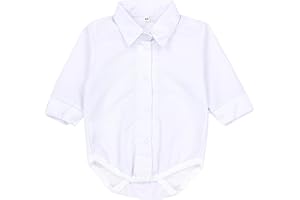 TupTam Baby Bodysuit Long Sleeve Boys with Collar - Shirt Bodysuit for Babies Made of Cotton - Bodysuit Baby Festive