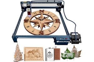 SCULPFUN S30 Pro Laser Graviermaschine, 10W laser Ausgangsleistung, mit Automatischer Luftunterstützung, 0,06 * 0,08mm komprimierter Punkt, Laserschneider und Graviermaschine für Holz, Metall, Glas