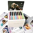 Taylor Swift Piano Calendar Swift Desktop Peripheral Ornaments Playable Piano Desk Calendar with 27 Music Calendar Cards 52 Songs Creative Time Piece Calendar Swift Fans Gift (White)