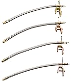 ZhongShuang Ventil-Verlängerung Set - 6 Winkelventile & Verlängerungsschläuche Für Reifen