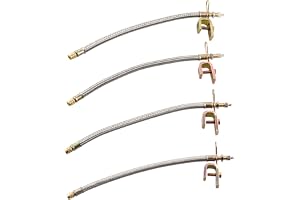 QWORK ventilförlängning för bil, bil, lastbil, 4 stycken, 30 cm