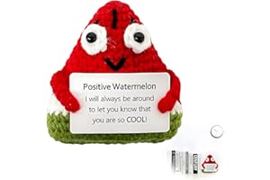 SoeUyd Muñecas de Punto, Muñecos Positivos, Regalo Positividad, Patata Positiva Sandías, Pequeños Lucky Charms, Adornos para Fiestas, Juguetes Decorativos en Forma de Sandías para Fomentar la Amistad