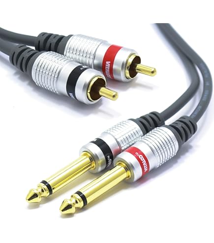 Accu Cable - Cavo Adattatore Da 2 Femmine XLR A 2 Maschi RCA, 1.5m