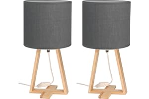 Forlight Nuts (2 pièces) Lampe de table nordique pour la chambre à coucher et le salon. E27