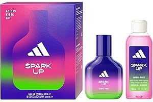 Adidas, Confezione Regalo Donna Vibes Spark Up Eau de Parfum 30 ml + Gel Doccia 100 ml