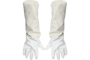 QWORK Gants d'apiculture en peau de chèvre, parfaits pour l'apiculteur débutant