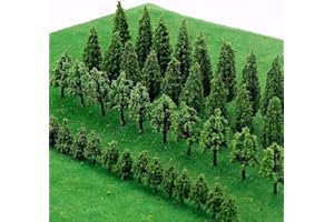NESLOONP Árboles en Miniatura Para Modelos 50PCS Árboles en Miniatura Para Belenes Árboles Modelo en Miniatura Paisaje Paisaje Arquitectónico Modelo Árboles Hacer Maquetas de Paisajes