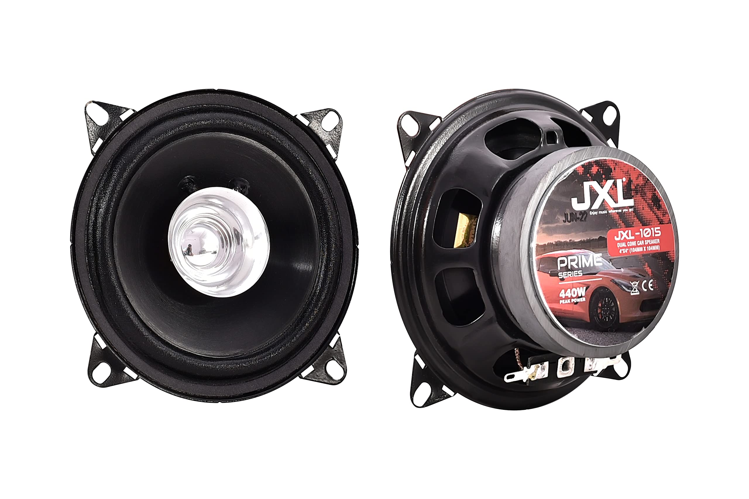 JXL 1015-4 inch Dual Cone Car Speaker Dual Cone 440W Coaxial Car Speaker (440 W)
