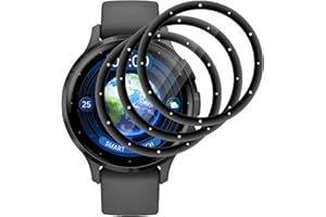 IQShield Panzer Schutz Glas Kompatibel mit Garmin Venu 3s, High Definition Panzer Schutzfolie, Runde Kante Displayschutz, Blasenfest Installation, Touch Sensitive, Anti-Kratzer Panzerfolie, 3 Stück