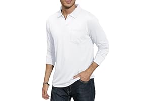 CTU Mens Polo Shirts Classic Golf Tennis T Shirts Casual Long Sleeve Tops